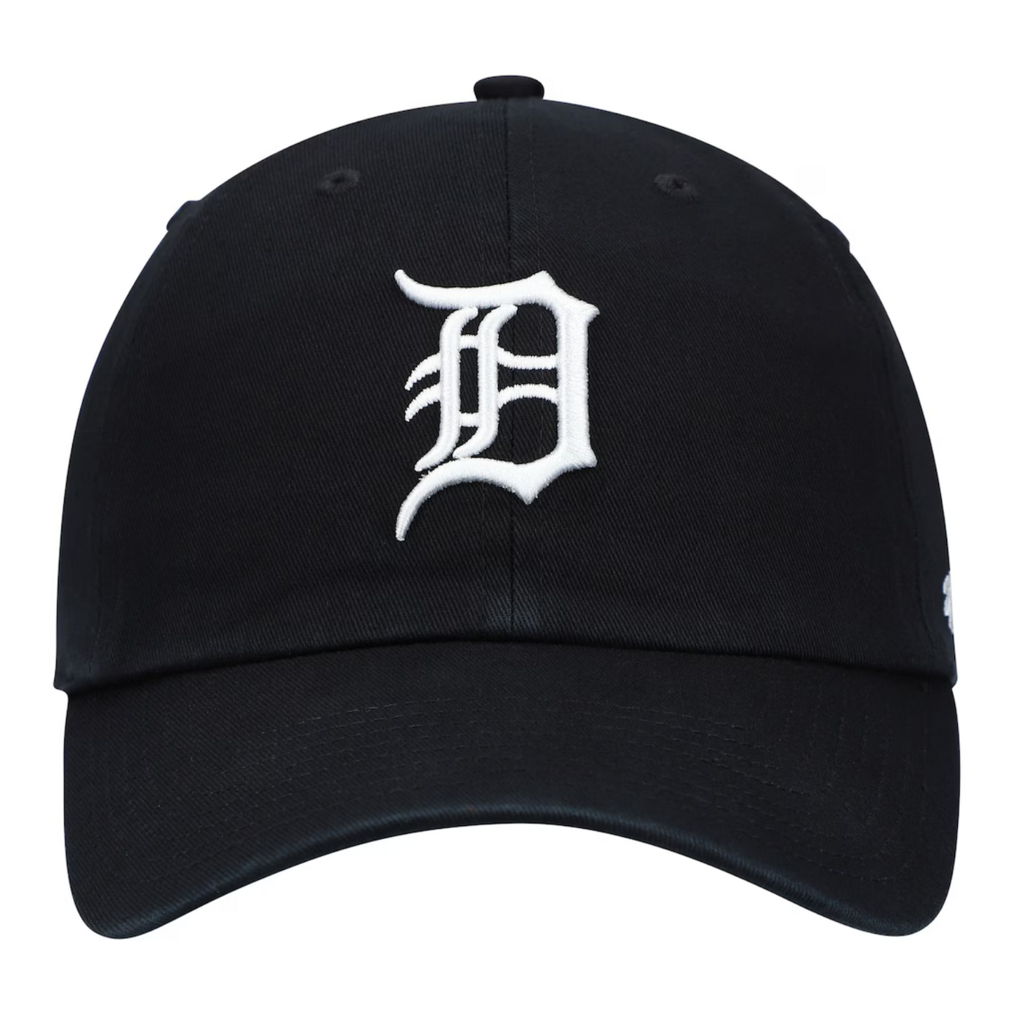 Detroit Tigers '47 Black on Black Logo Clean Up Adjustable Hat