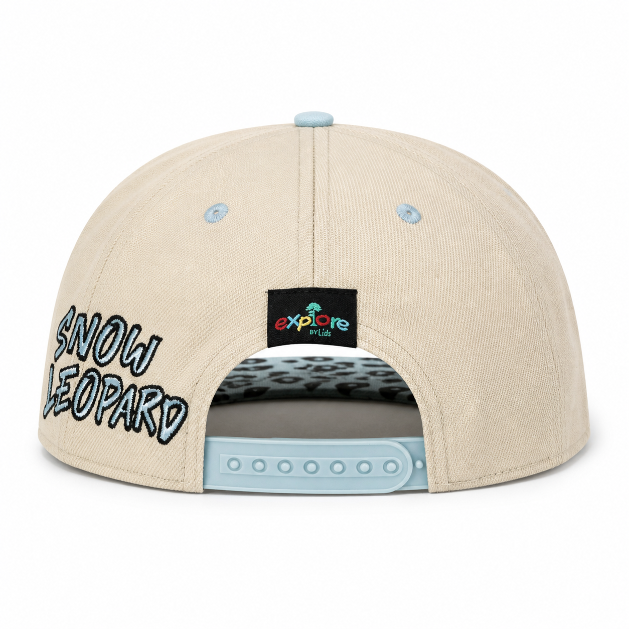 Explore Youth Snow Leopard Snapback Hat - Cream