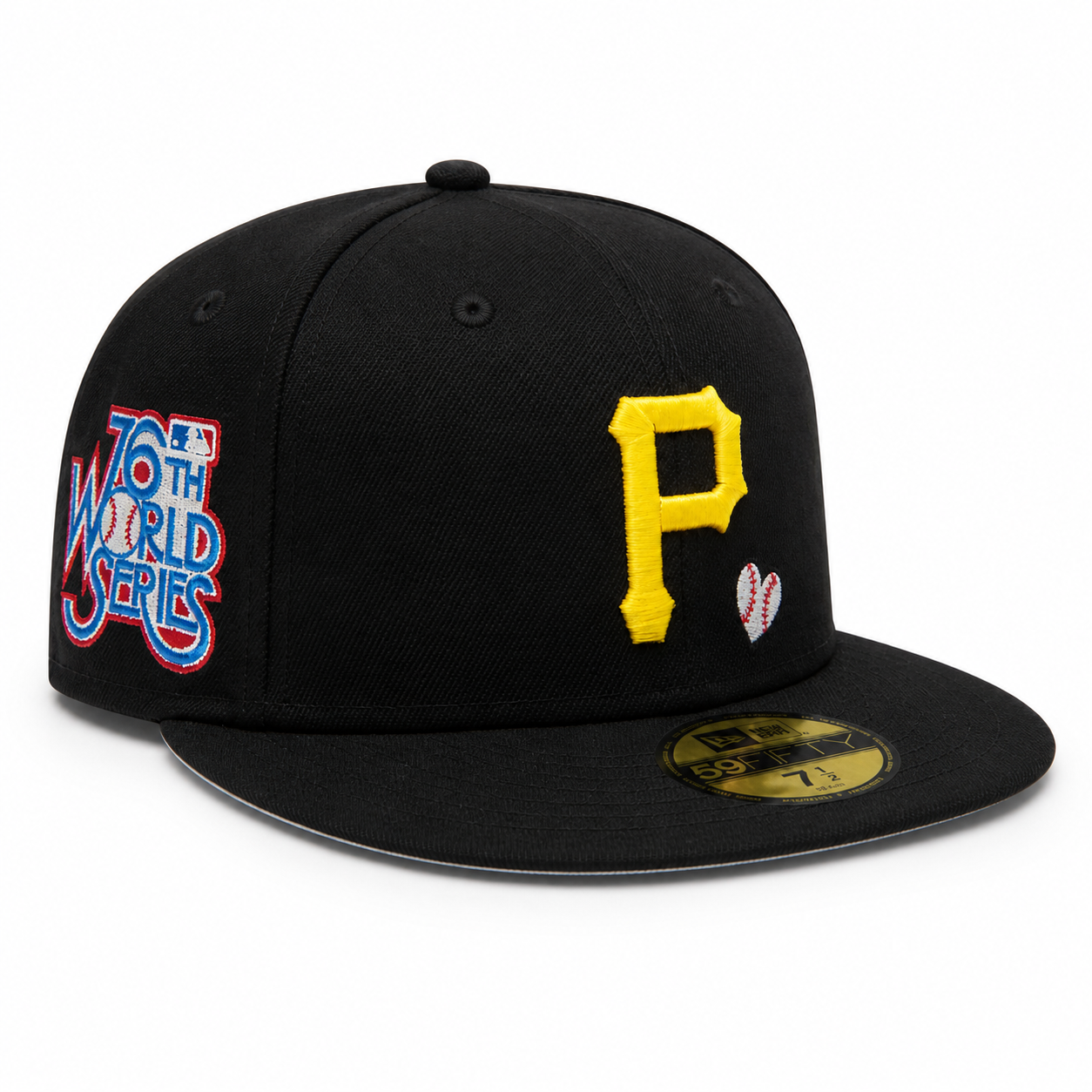 Black Pittsburgh Pirates Team Heart 75th World Series