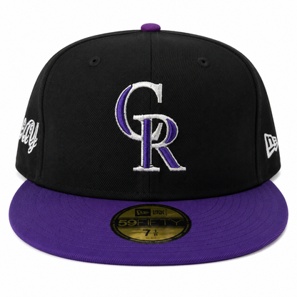 Rockies New Era Black/Purple Authentic
