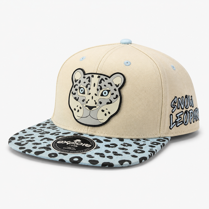 Explore Youth Snow Leopard Snapback Hat - Cream